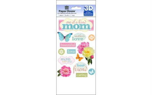 Paper House 3D Mom Stickers Perspective: front