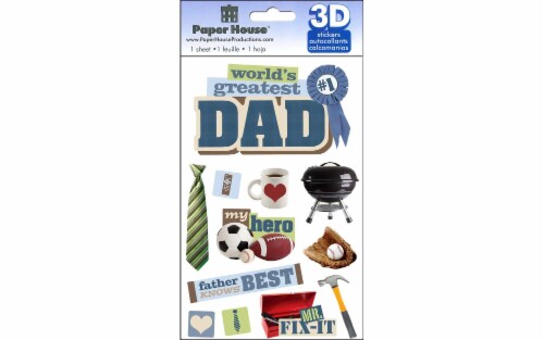 Paper House Sticker - 3D Dad Perspective: front