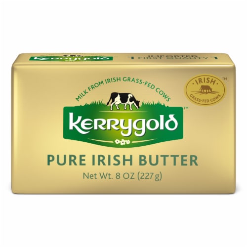 Kerrygold Grass Fed Pure Irish Butter Block Perspective: front