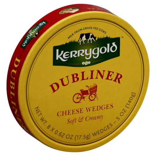 Kerrygold Dubliner Soft and Creamy Cheese Wedges Perspective: front