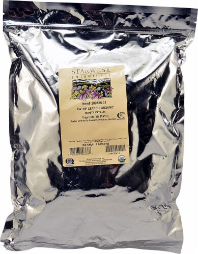 Starwest Botanicals  Organic Catnip Leaf and Flower Cut and Sifted Perspective: front