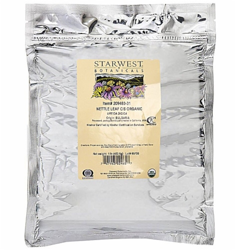 Starwest Botanicals  Organic Nettle Leaf Cut and Sifted Perspective: front