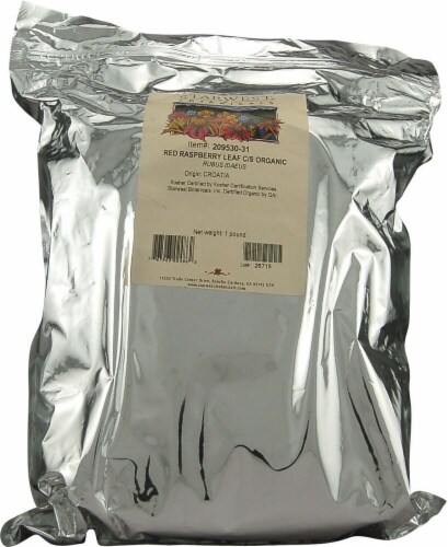 Starwest Botanicals  Organic Red Raspberry Leaf Cut and Sifted Perspective: front