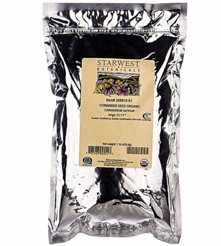 Starwest Botanicals  Organic Coriander Seed Perspective: front