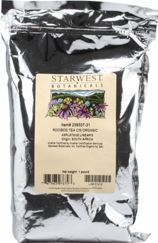 Starwest Botanicals  Organic Rooibos Tea Cut and Sifted Perspective: front