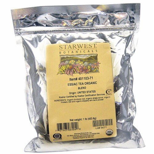 Starwest Botanicals  Organic Essiac Tea Blend Perspective: front