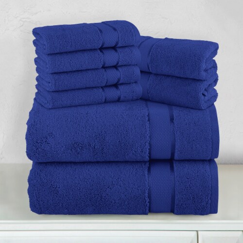 Elegant Comfort 8 Piece Turkish Cotton Towel Set 4 Washcloths 2 Hand Towels and 2 Bath Towels 8 Piece Set Fred Meyer