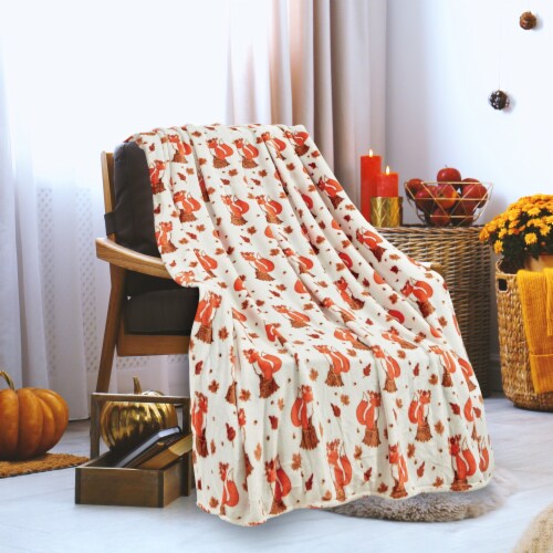 Elegant Comfort Halloween Theme Fleece Throw Blankets Velvety Feel 50 x 60 inches 50 X60 Kroger