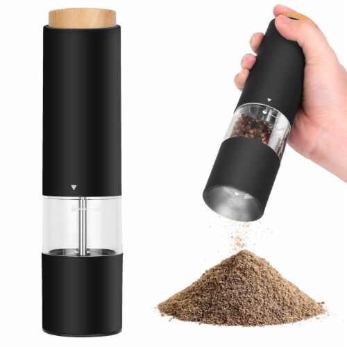 2Pcs Electric Salt And Pepper Grinder Battery Powered Salt Mill Sets With Adjustable Coarsen 1 unit Mariano s