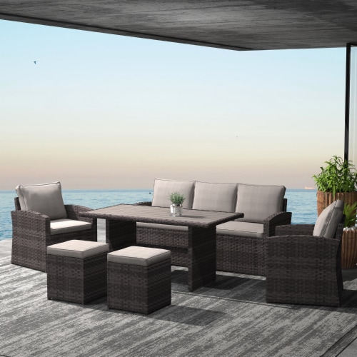 Outdoor conversation sales dining set
