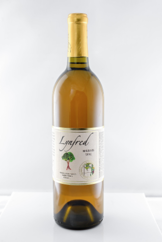 Lynfred Rhubarb Illinois Wine Perspective: front