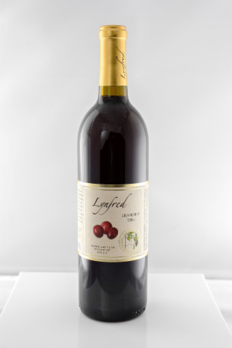 Lynfred Cranberry Wine Perspective: front