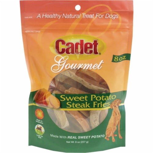 Cadet Gourmet Dog Sweet Potato Fries, 8 Oz. C07360 Perspective: front