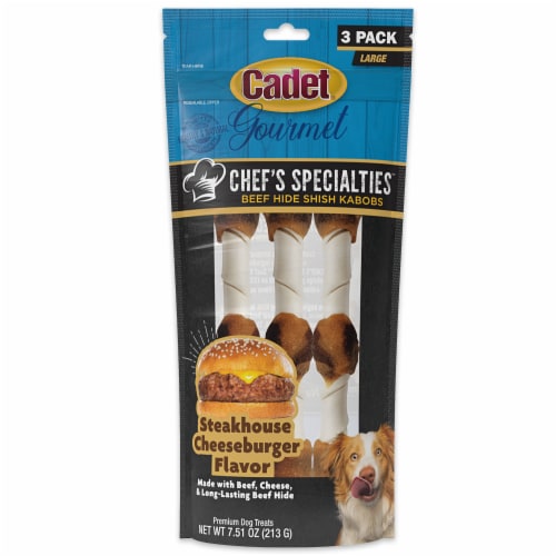 Cadet® Gourmet Beef Hide Shish Kabobs Perspective: front