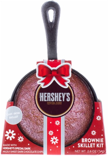  Thoughtfully Gourmet, Chocolate Brownie Skillet Baking Kit,  Made with Nestle Chocolate Chips, Gift Set Includes Single Serving  Chocolate Chip Brownie Mix and Reusable Mini Cast Iron Skillet Pan : Grocery