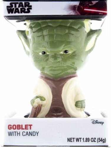 Galerie Holiday Star Wars™ Yoda Goblet with Hard Candy Perspective: front