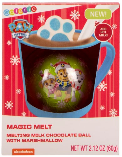 Galeria Holiday Paw Patrol Magic Melt Milk Chocolate Ball Perspective: front