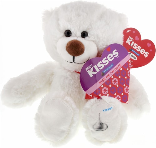 Hershey Kisses Box with Plush Bear Perspective: front