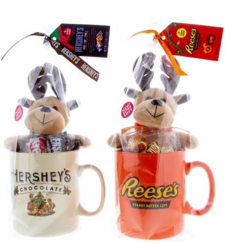 Hershey's and Reese's Mug and Plush Gift Set with Candy