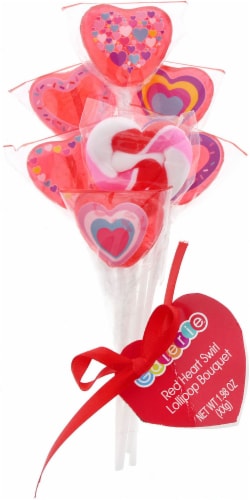 Galerie Red Heart Swirl Lollipop Bouquet Perspective: front