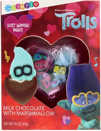 Galerie Trolls Chocolate Heart with Marshmallow Perspective: front