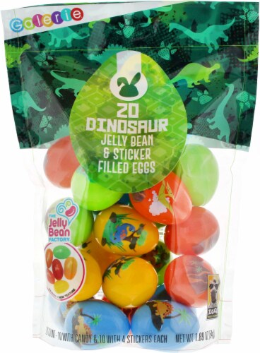 Galerie Dinosaur Jelly Bean & Sticker Filled Eggs Perspective: front