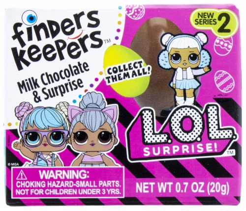 Finders Keepers L.O.L. Milk Chocolate Candy Egg & Toy Surprise (Pack of 6)