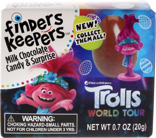 Galerie Trolls Finders Keepers Milk Chocolate Candy & Surprise Perspective: front
