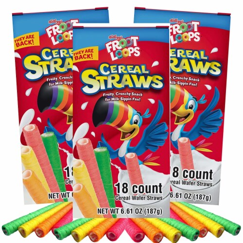 Froot Loops Cereal Straws 18ct (3-pack), 18 count - Harris Teeter