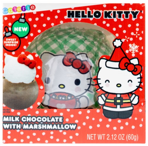 Hello Kitty Holiday Hot Chocolate Ball with Marshmallow Perspective: front