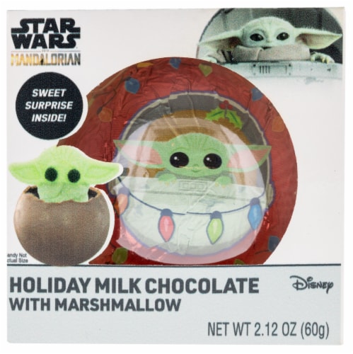 Mandalorian Holiday Hot Chocolate Ball with Marshmallow Perspective: front