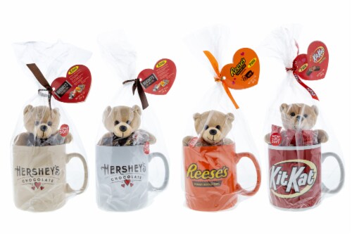 Hershey's Jumbo Mug with Plush Valentine Candy Perspective: front