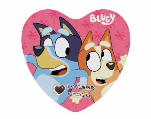 Galerie Valentine's Day Bluey Chocolate Heart Tin Perspective: front