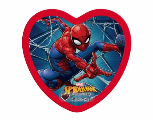 Galerie Valentine's Day Spider-Man Chocolate Heart Tin Perspective: front