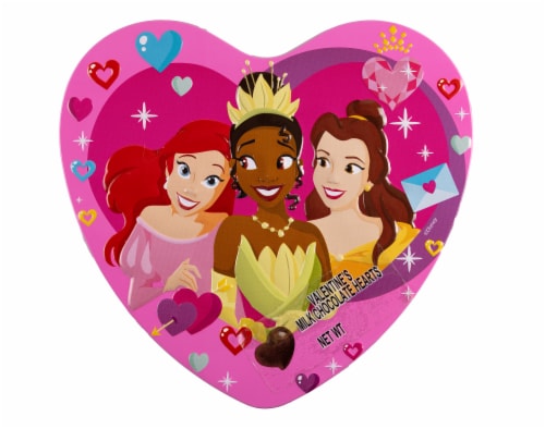 Galerie Valentine's Day Princess Chocolate Heart Tin Perspective: front