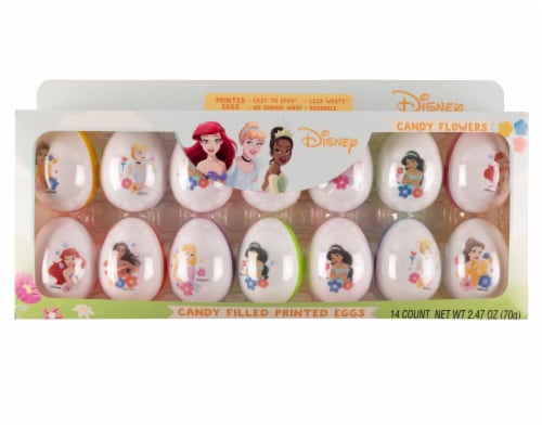 Disney Princess Candy Filled Printed Eggs Perspective: front
