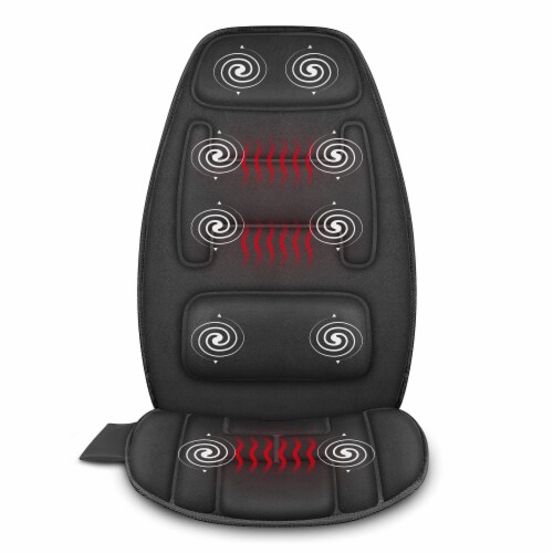 HoMedics Portable Back Massage Heated Cushion - Black, 1 ct - Kroger