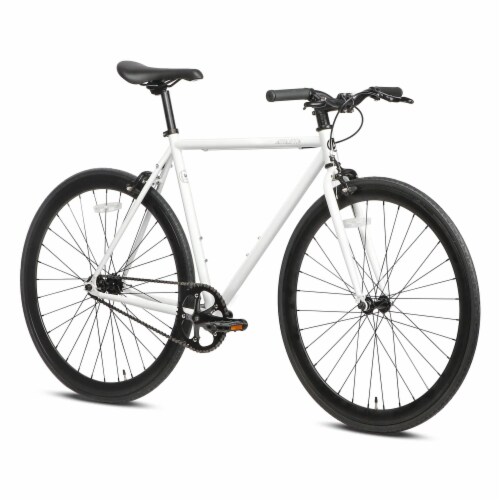 AVASTA 700C 54 In Single Speed Loop Fixed Gear Urban Commuter Fixie Bike White 1 Piece Fry s Food Stores