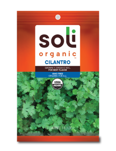 Soli Organic™ Cilantro Bunch Perspective: front