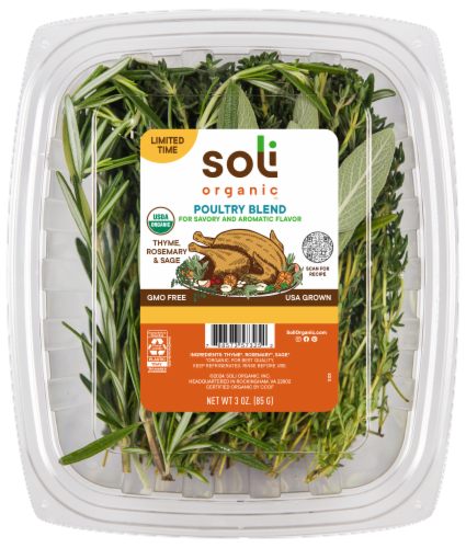 Soli Organic™ Poultry Blend Herbs Perspective: front