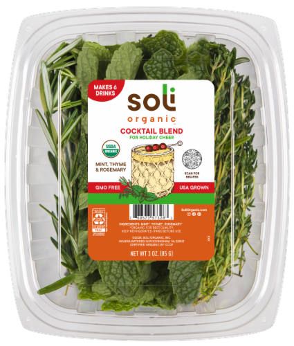 Soli Organic™ Cocktail Blend Fresh Herbs Perspective: front