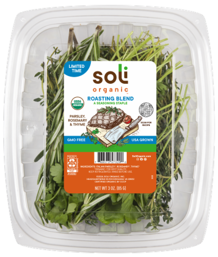 Soli Organic™ Roasting Blend Fresh Herb Seasoning Perspective: front