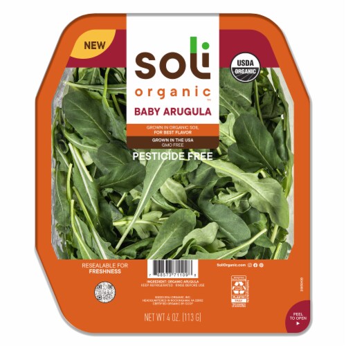 Organic Baby Arugula Perspective: front