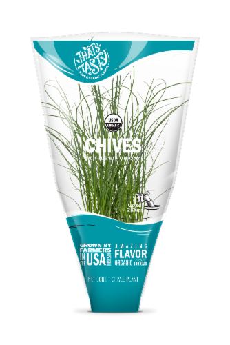 That's Tasty Chives Organic Herbs Perspective: front