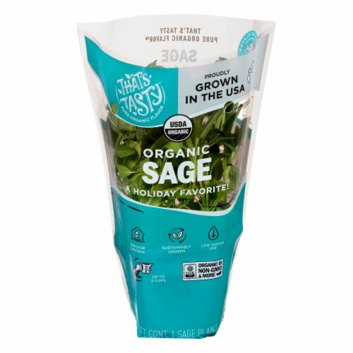 That's Tasty Living Organic Sage Herb Perspective: front