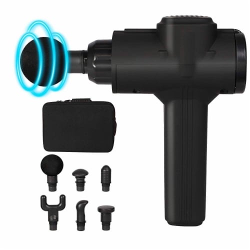Percussion Massage Gun Deep Tissue Percussion Muscle Massager, Black Perspective: front