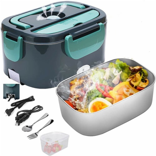 12V Portable Car Electric Heating Lunch Box Food Warmer Container Cooler  Bag New