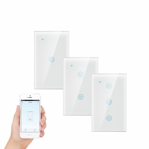 Smart Switch 1/2/3 Gang Wi-Fi Light Switches ,Smart Light Switch Compatible  with Alexa, Google Home and IFTTT