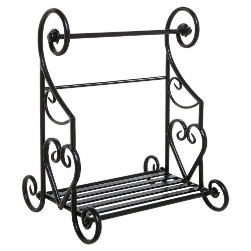 Black Countertop Paper Towel Holder, Kitchen Roll Rack, Small