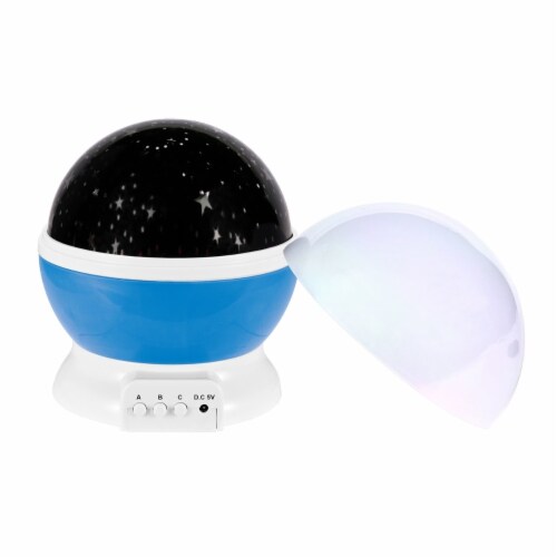 LED Star Sky Projector Night Light Kids Rotating Starry Night Lamp USB Sleep Light Xmas Gift Perspective: front